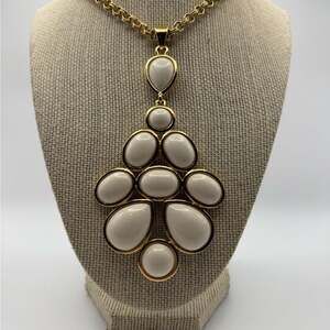 Trina Turk Gold-Tone Statement Necklace - Teardrop Cabochon Pendant